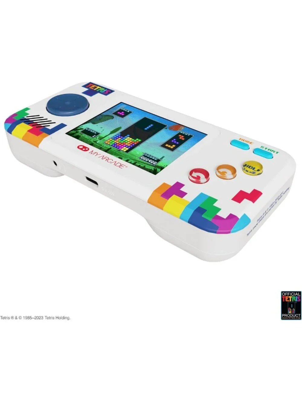 Tetris Handheld Game Console - Retro Pocket Player with Classic Puzzle Games